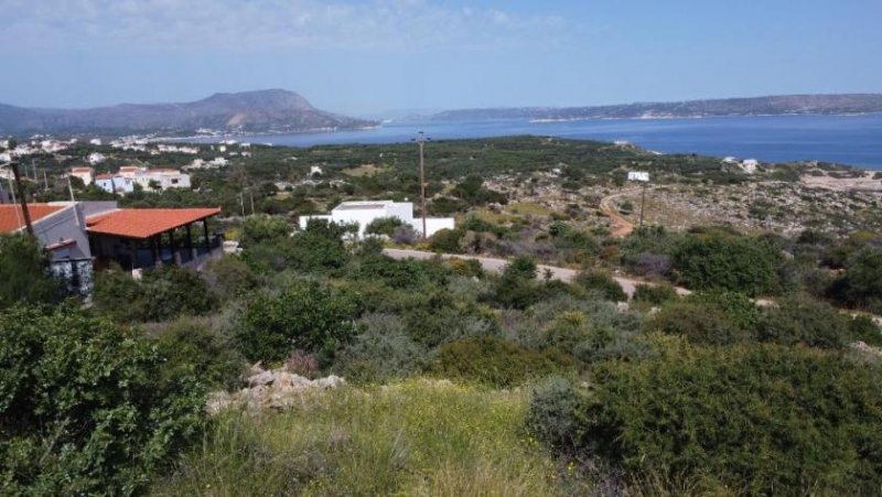 Kokkino Chorio Kreta, Kokkino Chorio: Grundstück mit Meerblick und Bergblick zu verkaufen Grundstück kaufen